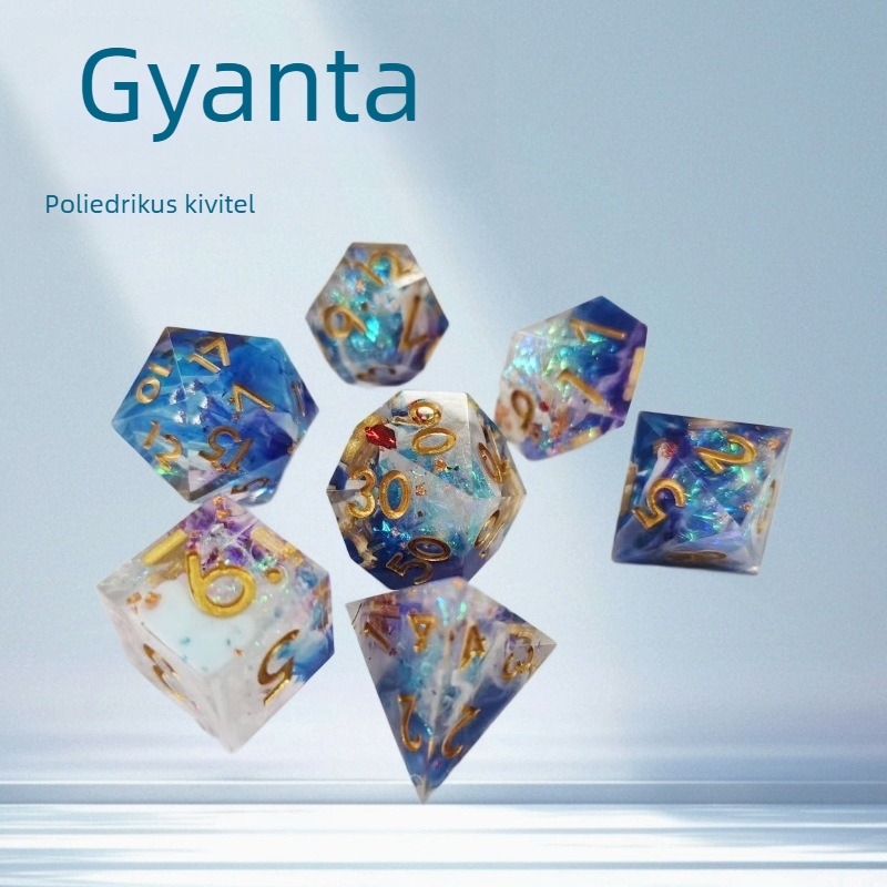 Mingying gyanta dobókocka készlet: jobbszögű, 20 oldalú kockák, Cthulhu, D&D-hez