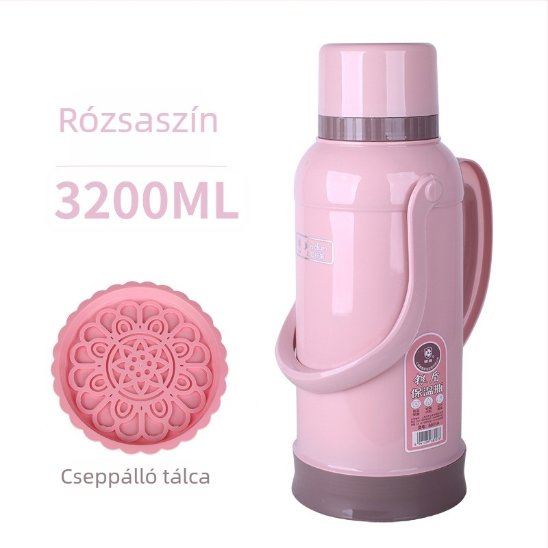 Kompakt retro termosz, 3,2 literes kapacitás, hordozható közép- és gimnáziumi lányok számára, kollégiumi használatra