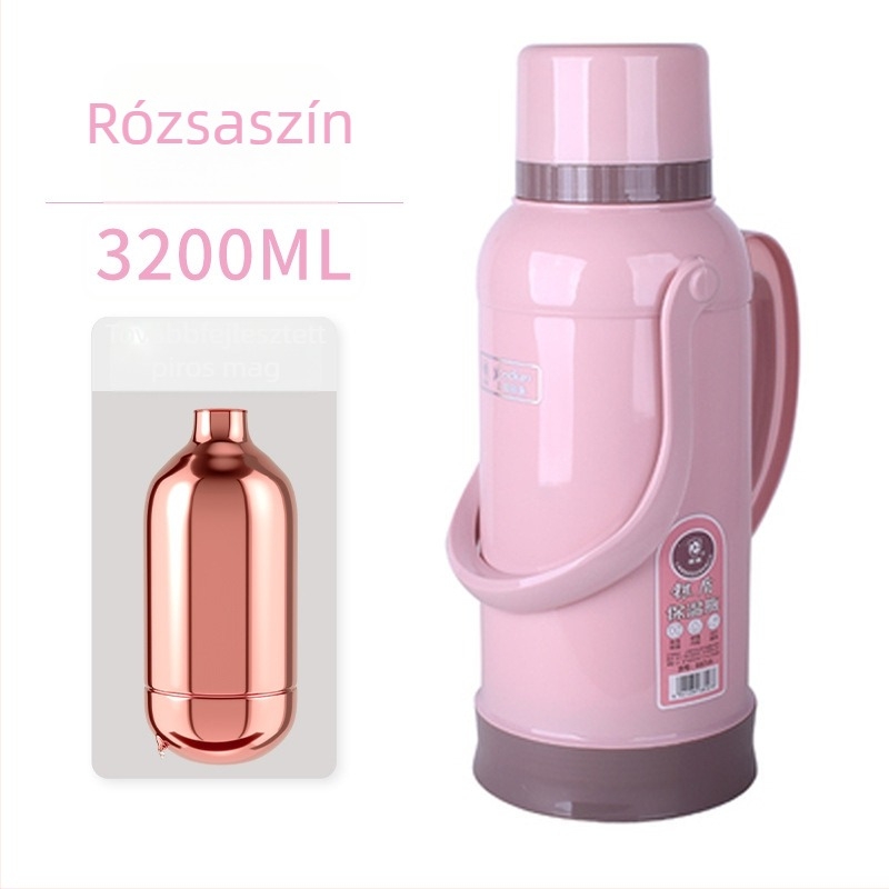 Kompakt retro termosz, 3,2 literes kapacitás, hordozható közép- és gimnáziumi lányok számára, kollégiumi használatra