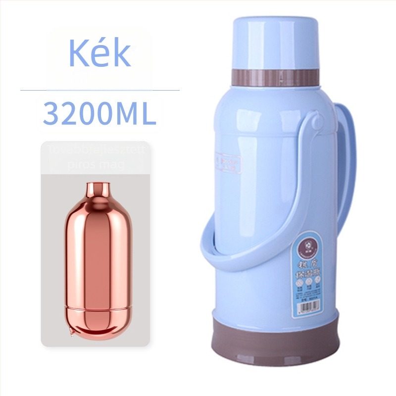 Kompakt retro termosz, 3,2 literes kapacitás, hordozható közép- és gimnáziumi lányok számára, kollégiumi használatra