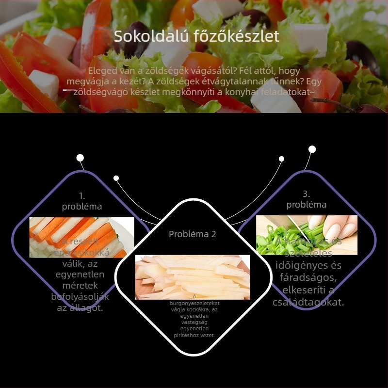 Rozsdamentes acélból készült kétfunkciós hámozó és julienne szeletelő gyümölcsök és zöldségek számára