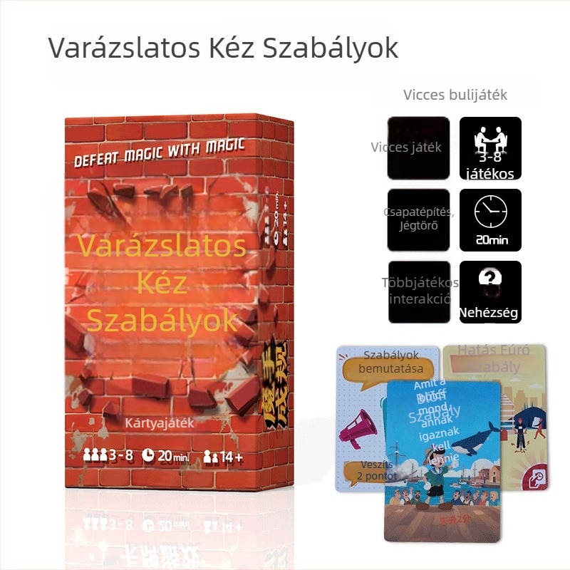 Interaktív társasjáték-kártyák családi összejövetelekre