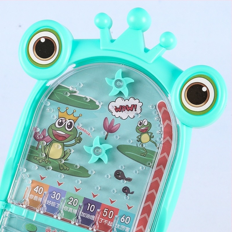 Béka golyópinball – egyensúly-labirintus asztali játék kézi pontozással