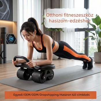 ABS négykerekű haskerék, csúszásmentes és csendes, kettős pálya, otthoni és irodai edzéshez