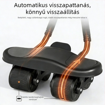ABS négykerekű haskerék, csúszásmentes és csendes, kettős pálya, otthoni és irodai edzéshez