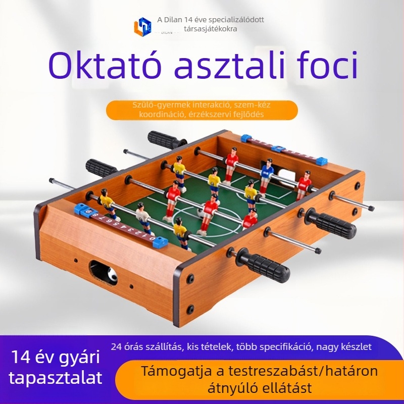 Két fős asztali futballjáték — mini asztali fociasztal családi játékhoz