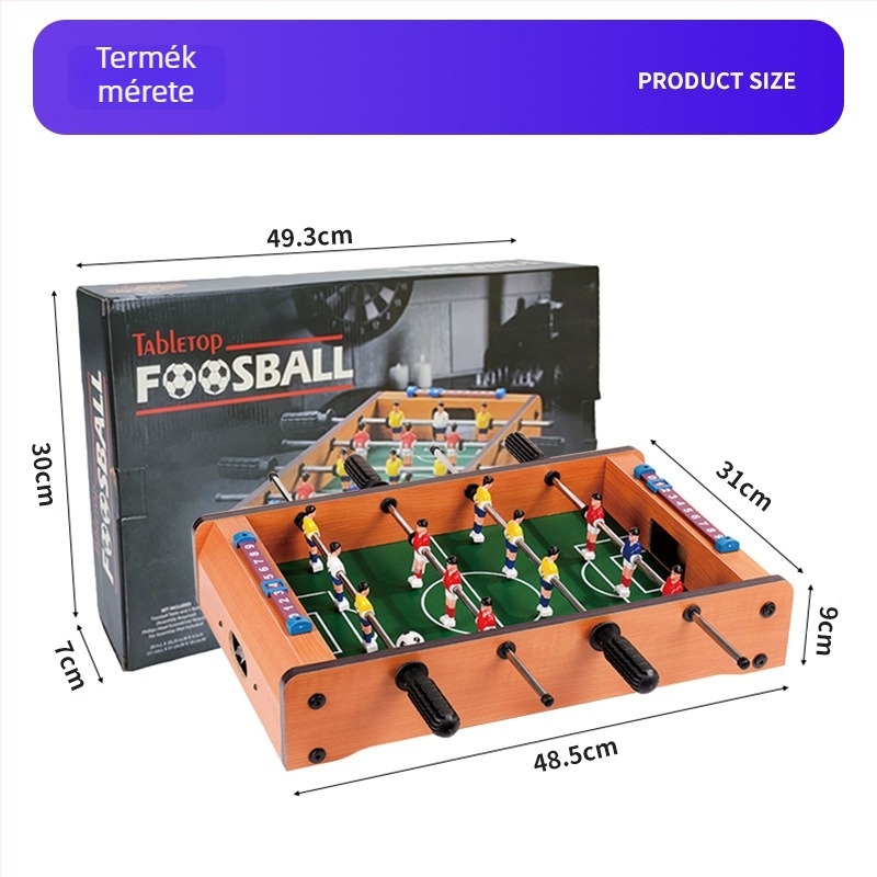 Két fős asztali futballjáték — mini asztali fociasztal családi játékhoz