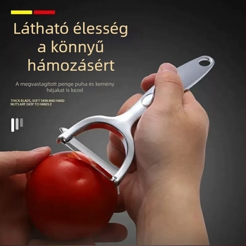 Mindennapi konyhai rozsdamentes acél hámozó, többfunkciós háztartási használatra, burgonya- és almahéj-hámozó, gyümölcs-hámozó
