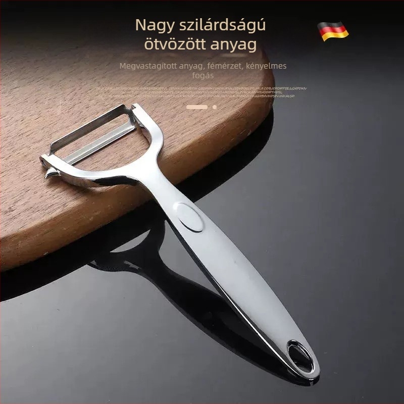 Mindennapi konyhai rozsdamentes acél hámozó, többfunkciós háztartási használatra, burgonya- és almahéj-hámozó, gyümölcs-hámozó
