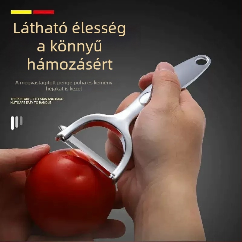 Mindennapi konyhai rozsdamentes acél hámozó, többfunkciós háztartási használatra, burgonya- és almahéj-hámozó, gyümölcs-hámozó