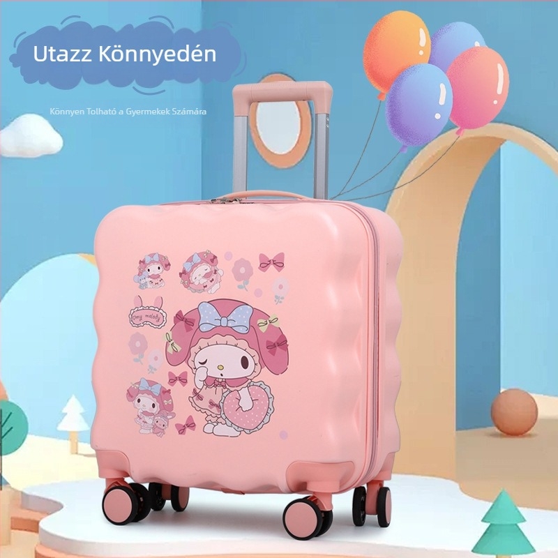 Új gyerekeknek szánt utazótáska pohártartóval, kis méretű, fiúknak és lányoknak, 360° csendes kerekekkel