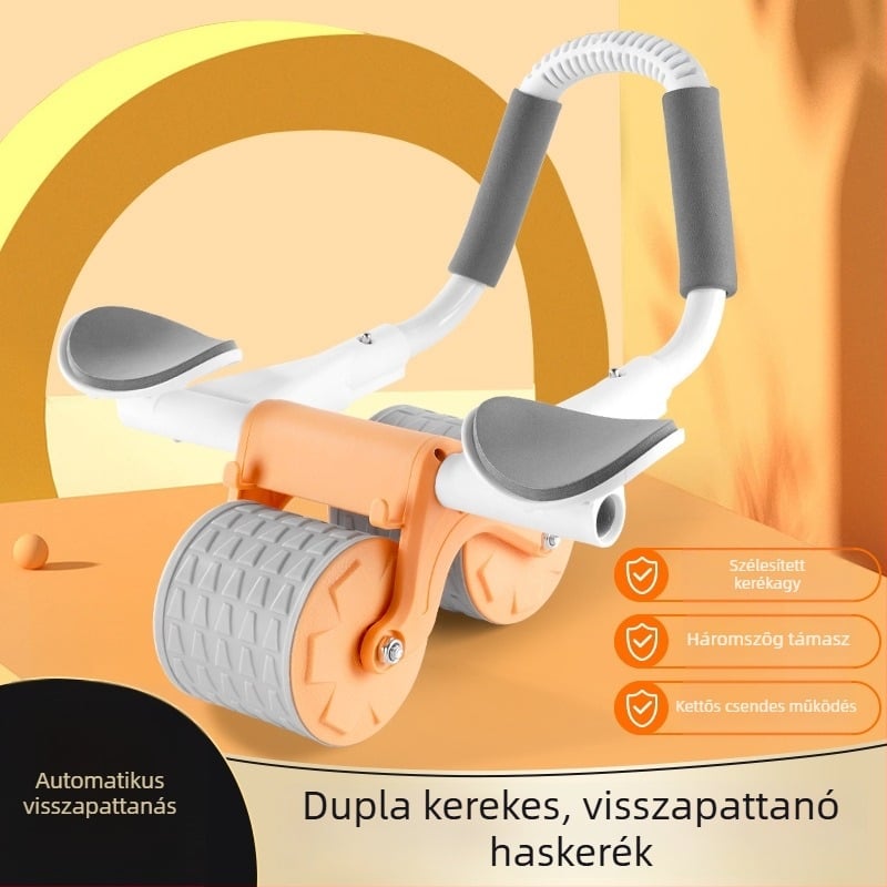 Otthoni hasizom-görgő automatikus visszatéréssel – edzőberendezés a hasizomokhoz