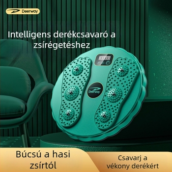 Deréktáji csavaró lemez intelligens számlálóval, masszázzsal, zsírégetéssel és testformálással