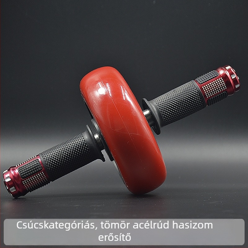 Kezdőknek szóló hasgörgő – otthoni edzés, hasizom-gyakorlat, egykerekű görgő csapágyakkal