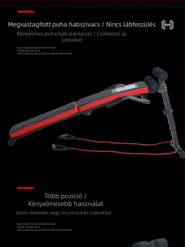 Összecsukható felüléspad – otthoni használatra, hordozható hasizom-edző tábla