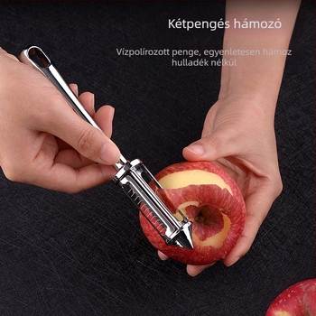 Többfunkciós konyhai eszköz gyümölcsök hámozására, zöldségek reszelésére és gyümölcsök szeletelésére