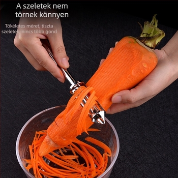 Többfunkciós konyhai eszköz gyümölcsök hámozására, zöldségek reszelésére és gyümölcsök szeletelésére