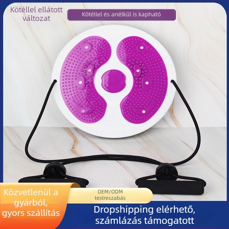 Joyful mágneses hasizom-edző tábla – multifunkcionális, hordozható félholds alakú korong húzó kötéllel