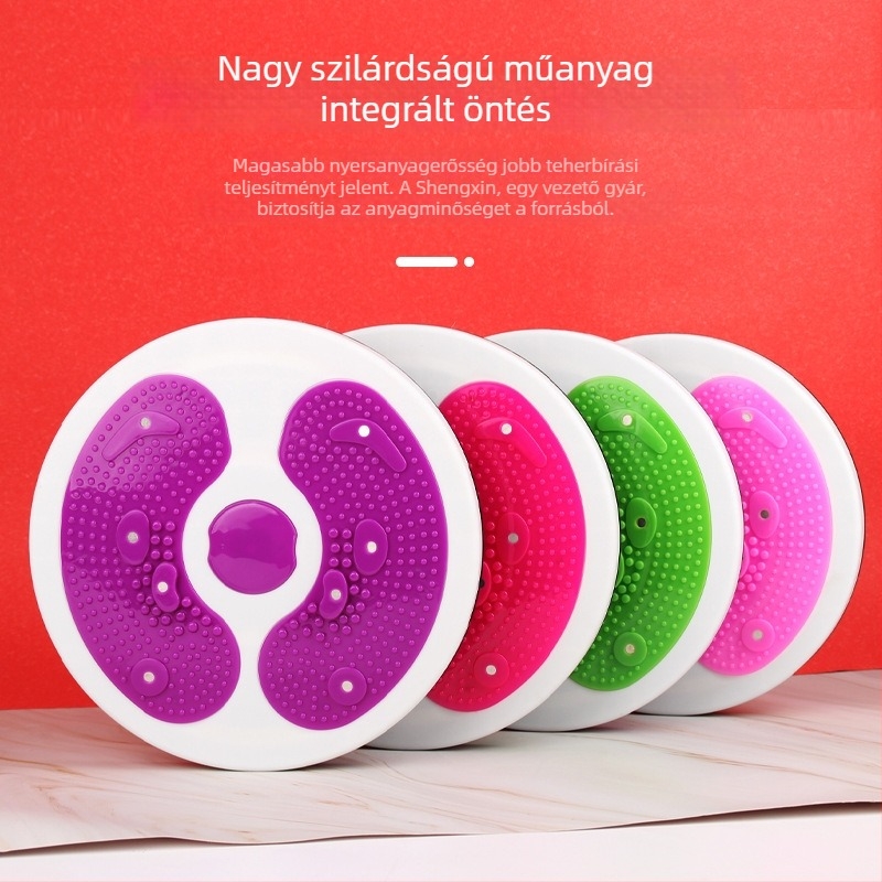 Joyful mágneses hasizom-edző tábla – multifunkcionális, hordozható félholds alakú korong húzó kötéllel