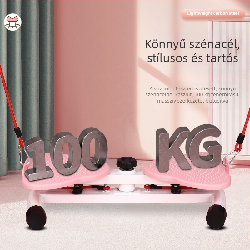 Derékcsavaró készülék kézi húzózsinórral, kompakt forgó tárcsás karcsúsító készülék