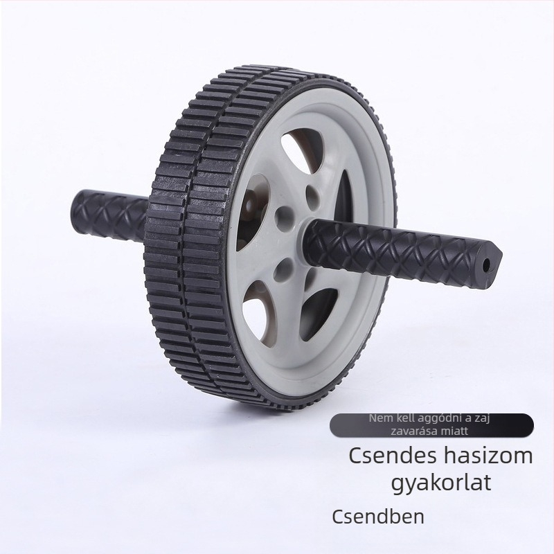 Csendes kétkerekes hasizomgörgő otthoni edzéshez, kezdőknek