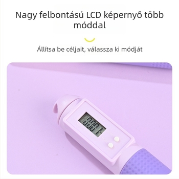 Személyre szabott felnőtt ugrókötél intelligens számlálóval és állítható hosszúsággal; elérhető színek: lila, rózsaszín, kék