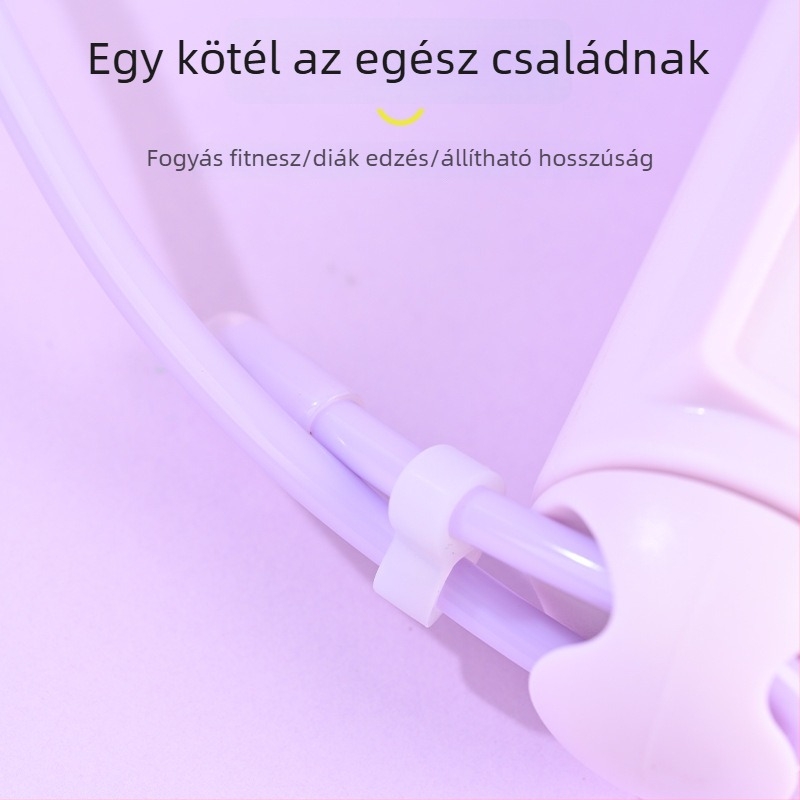 Személyre szabott felnőtt ugrókötél intelligens számlálóval és állítható hosszúsággal; elérhető színek: lila, rózsaszín, kék