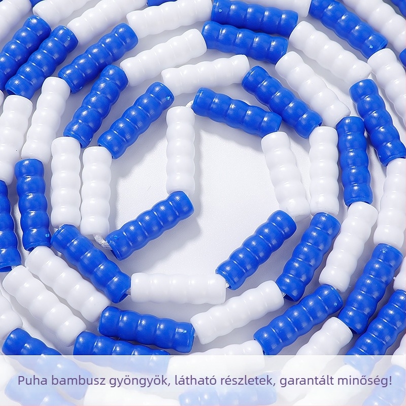 Gyöngyös bambusz-szegmenses ugrókötél gyerekeknek és felnőtteknek