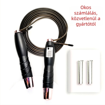 Fitness ugrókötél acélhuzallal, kültéri használatra, számlálóval
