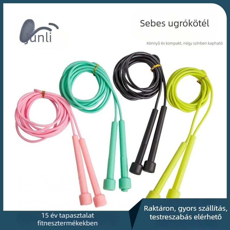 Edzés ugrókötél PVC tengelycsapágyakkal, felnőtteknek és diákoknak, fitnesz eszköz