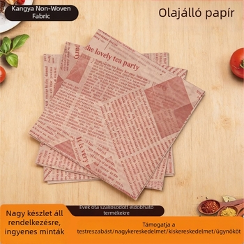 Olajálló papír sült nasikhoz és kenyérhez — élelmiszer-minőségű, többméretű olajálló alátét