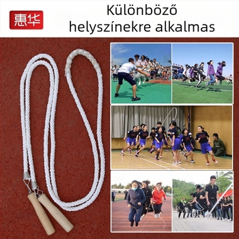 Pamut kötél csoportos ugrásra – hosszú, vastag kötél gyerekeknek edzéshez