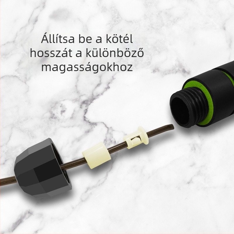 Súlyozott ugrókötél gyerekeknek, PVC fogantyúval, acél huzallal, 2,8 m hosszú