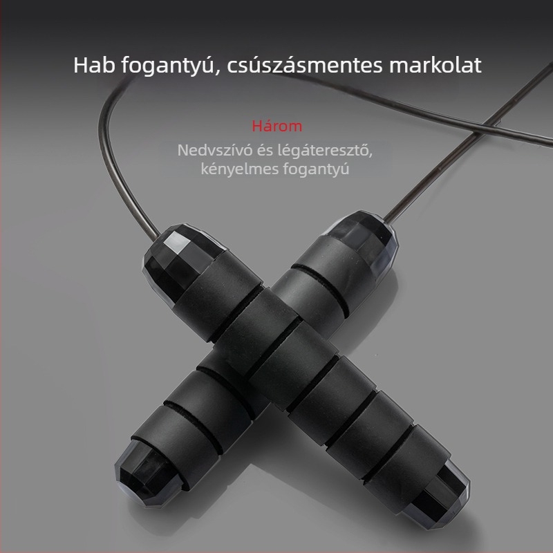 2,8 m hosszú súlyozott ugrókötél acéldrót-maggal a fitneszhez