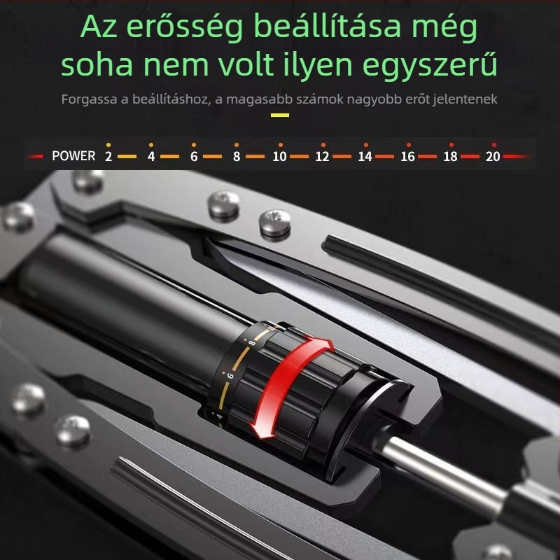 Állítható hidraulikus fogó rúd olajos hengerrel, 200 kg – karok, mellkas és has edzéséhez otthon
