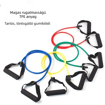 TPE multifunkcionális jóga feszítőeszköz latex kötéllel erőnléti edzéshez