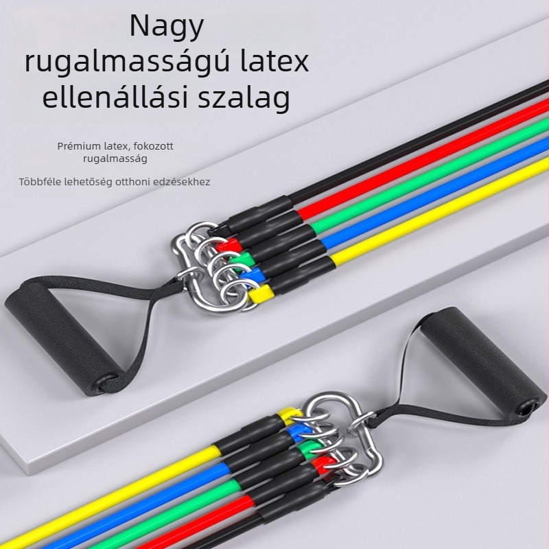 Multifunkcionális ellenálláshúzó készlet izmok nyújtására és erőnléti edzésre – beltéri otthoni fitnesz felszerelés