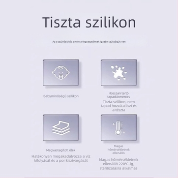 Élelmiszer-minőségű szilikon dagasztó mat, megnagyított és vastagított, tapadásmentes, csöpögés elleni, konyhai tészta nyújtó felület