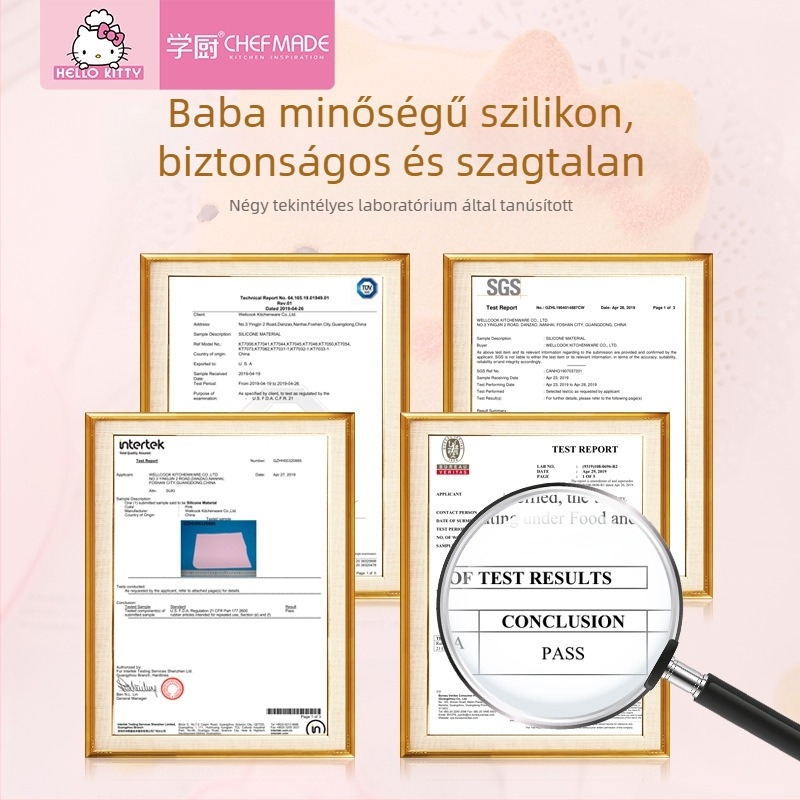Learning Kitchen Platina szilikon dagasztó matrac, hőálló, csúszásmentes, tésztához, süteményekhez és Mooncakes
