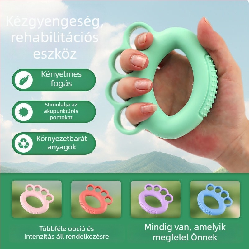 Gyerekeknek szánt ujjfogó gyűrűk az ujjak állóképességének és a csukló kontrolljának növelésére, a gyenge írás javítására tervezve