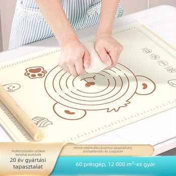 Szilikon gyúrómat medvés mintával, vastag, nagy méretű, otthoni használatra