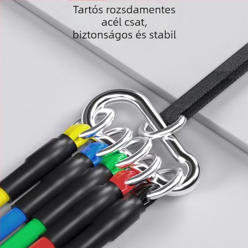 11 részes ellenállásos húzó szett otthoni edzéshez és mellkas kinyitásához