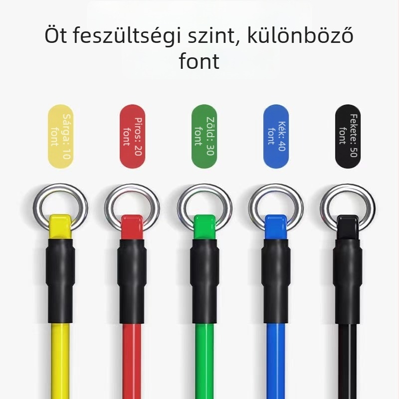 11 részes ellenállásos húzó szett otthoni edzéshez és mellkas kinyitásához