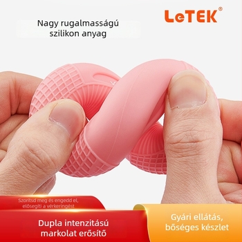 LeTEK szilikon dupla erősségű fogógyűrű edzéshez és rehabilitációhoz, O-típusú
