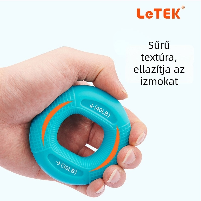 LeTEK szilikon dupla erősségű fogógyűrű edzéshez és rehabilitációhoz, O-típusú