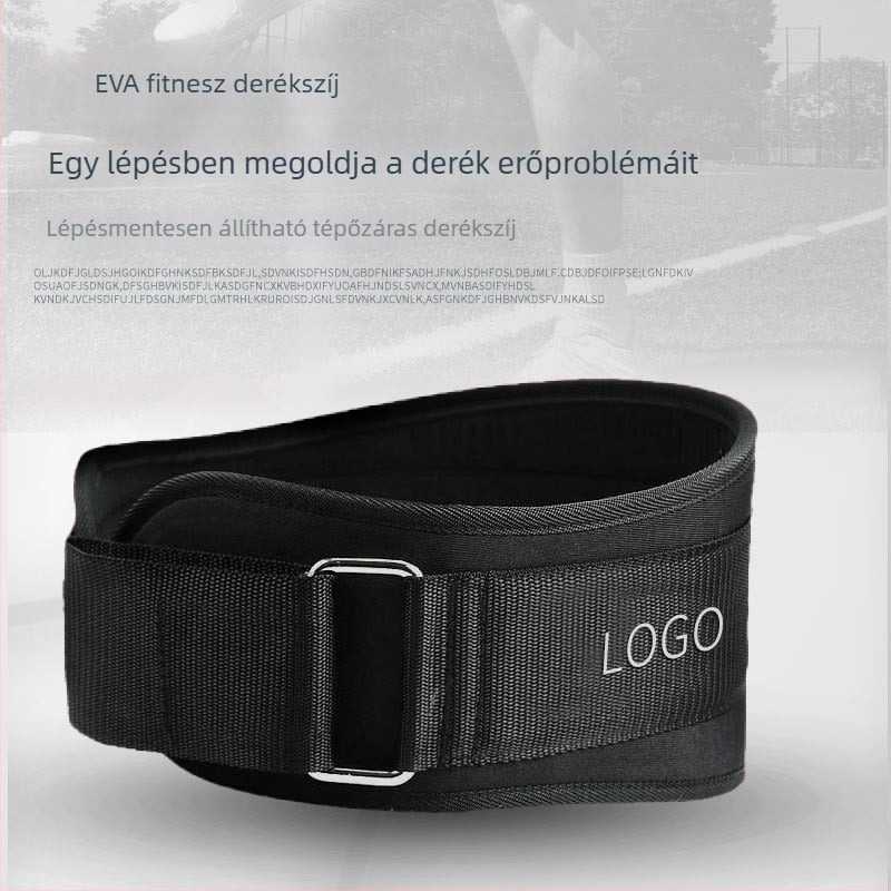Súlyemelő öv izzadságot fokozó fitnesz öv felnőtteknek, derék- és hasvédő
