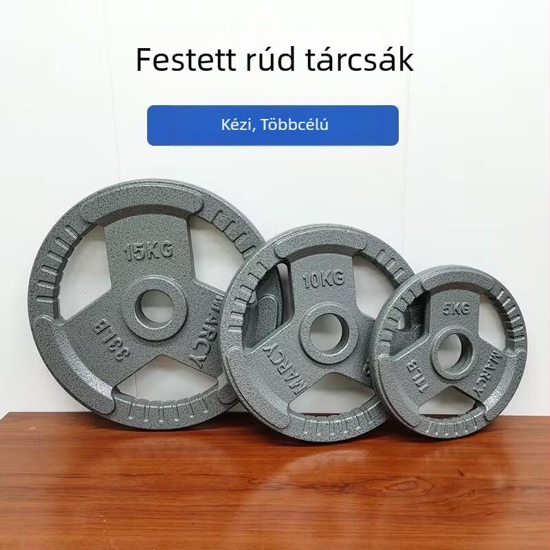 Rúdtárcsa, 1,25–20 kg, festett, egy darab