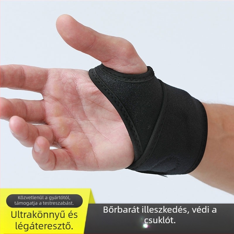 Állítható csuklóvédő sportokhoz: súlyemelés, badminton, röplabda, kosárlabda