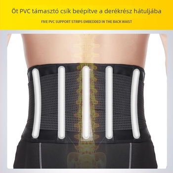 Uniszex deréktáji öv fitneszhez és súlyemeléshez, deréktámasz guggoláshoz és felhúzáshoz, lumbális védelem és hasizom-támogatás