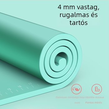 Élelmiszer-minőségű dagasztó mat, vastagított tészta-nyújtó felület, műanyag nyújtó deszka